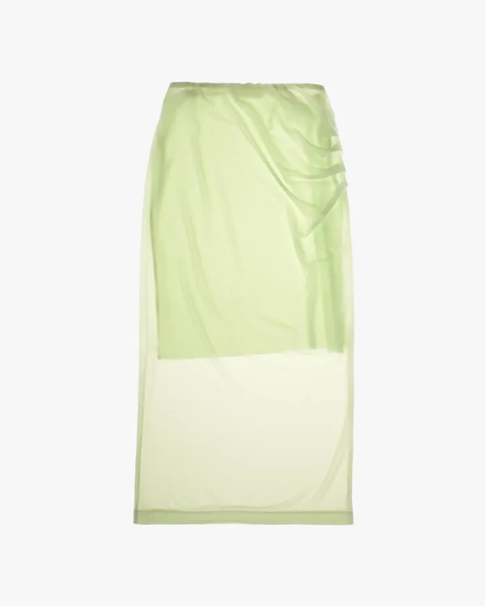 Women Twist Skirt Electric Yellow Helmut Lang Skirts