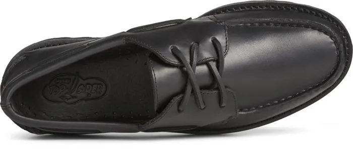 Women Unisex Authentic Original 3Eye Vibram Boat Shoe Black Sperry Boat Shoes