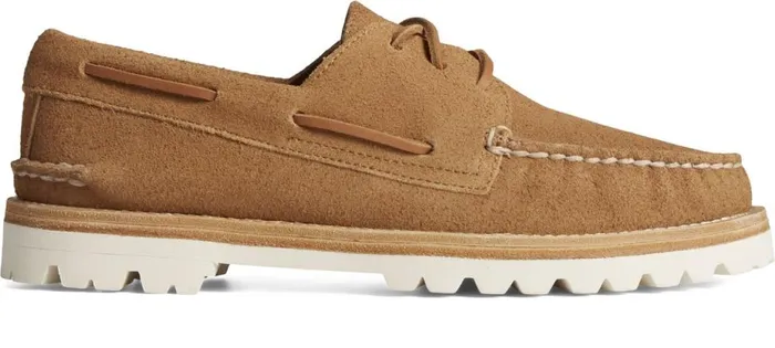Women Unisex Authentic Original 3Eye Vibram Boat Shoe Tan Sperry Boat Shoes
