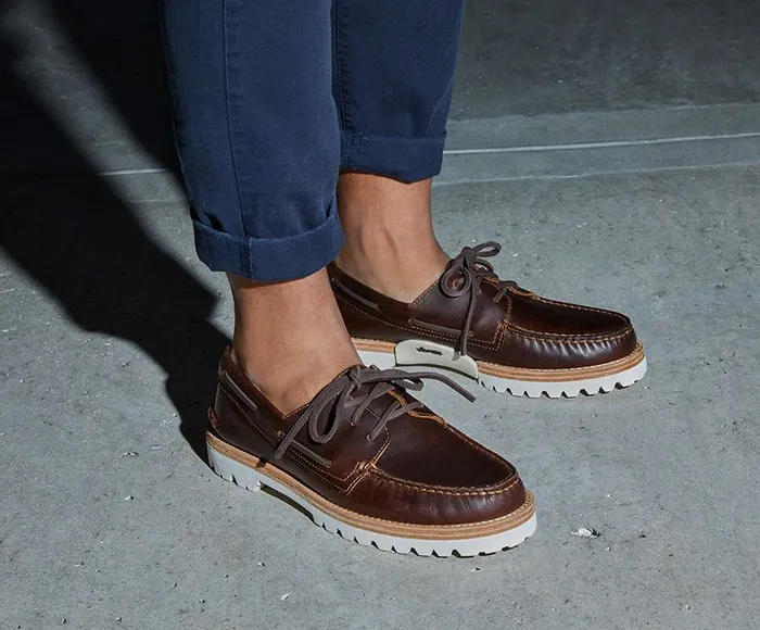 Women Unisex Authentic Original 3Eye Vibram Boat Shoe Tan Sperry Boat Shoes