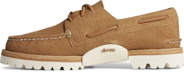 Women Unisex Authentic Original 3Eye Vibram Boat Shoe Tan Sperry Boat Shoes