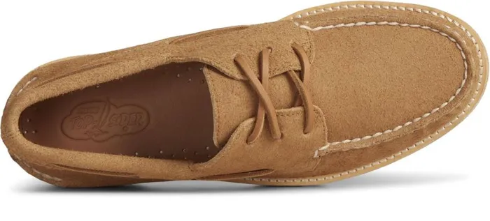 Women Unisex Authentic Original 3Eye Vibram Boat Shoe Tan Sperry Boat Shoes