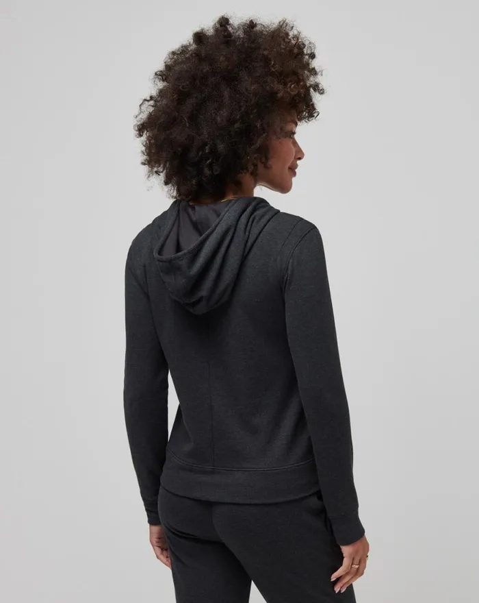 Women USC CLOUD ZIP HOODIE Heather Black TravisMathew Hoodies and Pullovers Women USC CLOUD ZIP HOODIE Heather Black TravisMathew Hoodies and Pullovers
