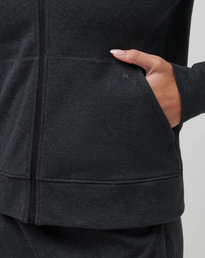 Women USC CLOUD ZIP HOODIE Heather Black TravisMathew Hoodies and Pullovers Women USC CLOUD ZIP HOODIE Heather Black TravisMathew Hoodies and Pullovers