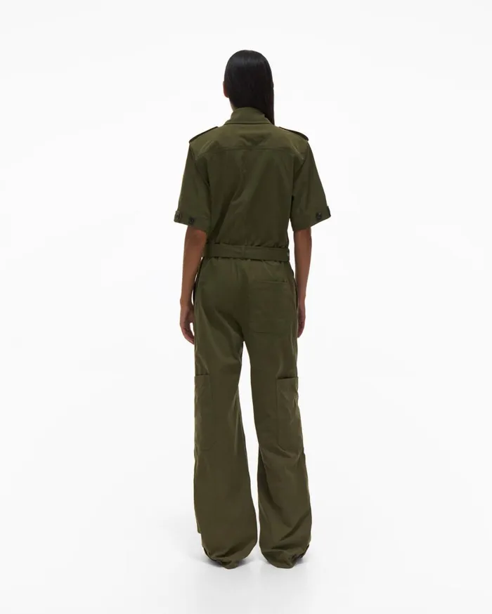 Women Utility Jumpsuit Burnt Olive Helmut Lang Dresses