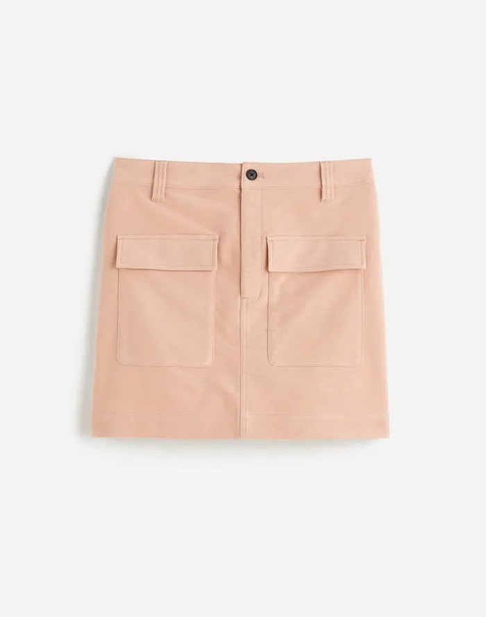 Women Utility Mini Skirt In Moleskin Pale Blush Madewell Skirts