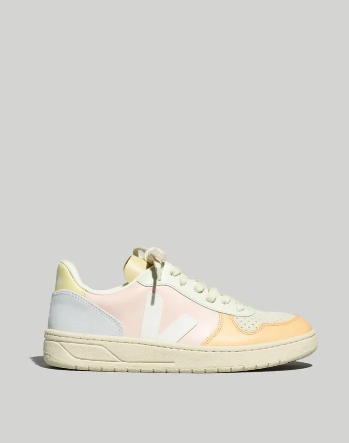 Women Veja V10 Sneakers Petal White Multico Madewell Sneakers