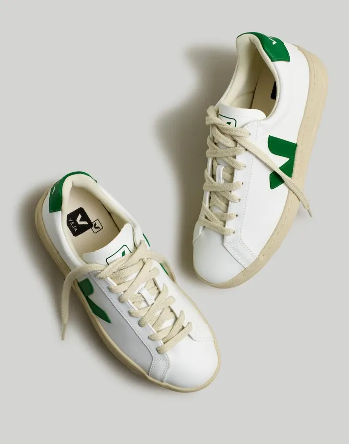 Women Veja Vegan Leather Urca Sneakers White Emeraude Madewell Sneakers
