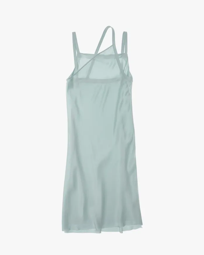 Women Velvet Double Strap Dress Foam Helmut Lang Dresses