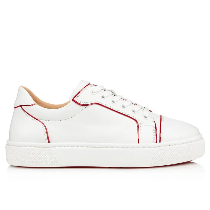 Women Vieirissima Sneakers 8211 Patent Calf 8211 Bianco White Christian Louboutin Sneakers