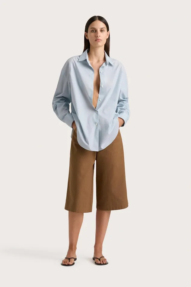 Women Vieste Shirt Sky Blue Faithfull The Brand Tops