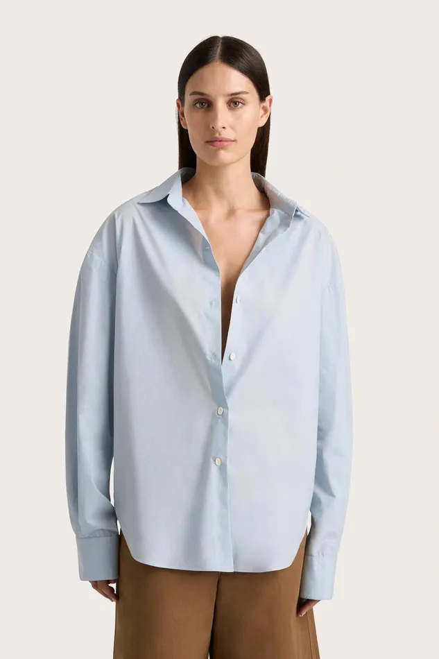Women Vieste Shirt Sky Blue Faithfull The Brand Tops Women Vieste Shirt Sky Blue Faithfull The Brand Tops
