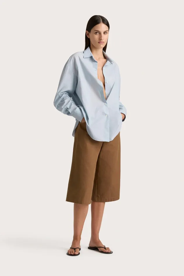 Women Vieste Shirt Sky Blue Faithfull The Brand Tops Women Vieste Shirt Sky Blue Faithfull The Brand Tops