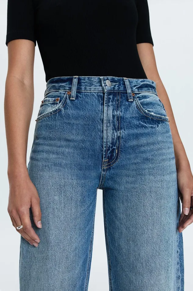Women Wes High Rise Barrel Jean 8211 Spectacle Pistola Denim Denim