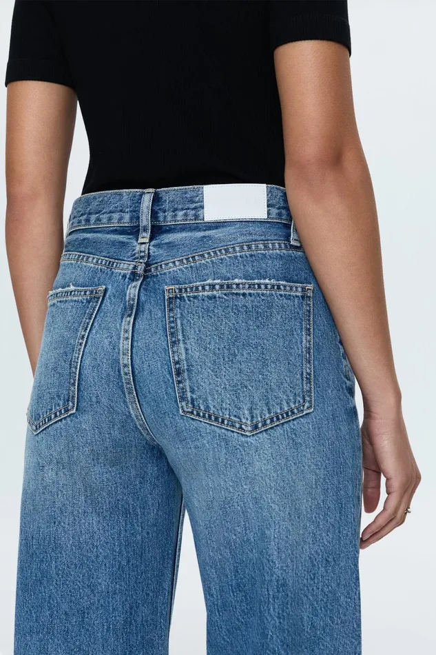 Women Wes High Rise Barrel Jean 8211 Spectacle Pistola Denim Denim