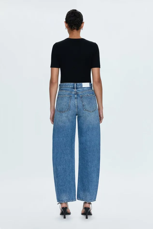 Women Wes High Rise Barrel Jean 8211 Spectacle Pistola Denim Denim