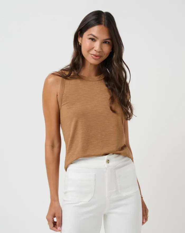 Women WOMENS CLOUD TANK 20 Chestnut TravisMathew Tees
