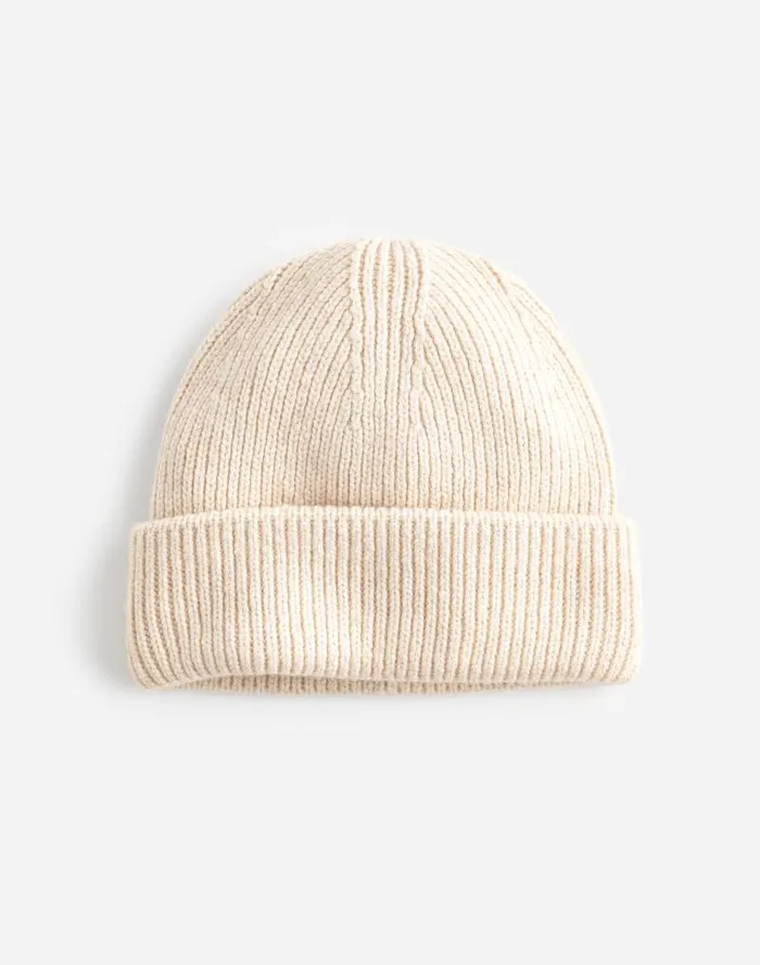 Women WoolBlend Knit Beanie Hthr Oat Madewell Hats