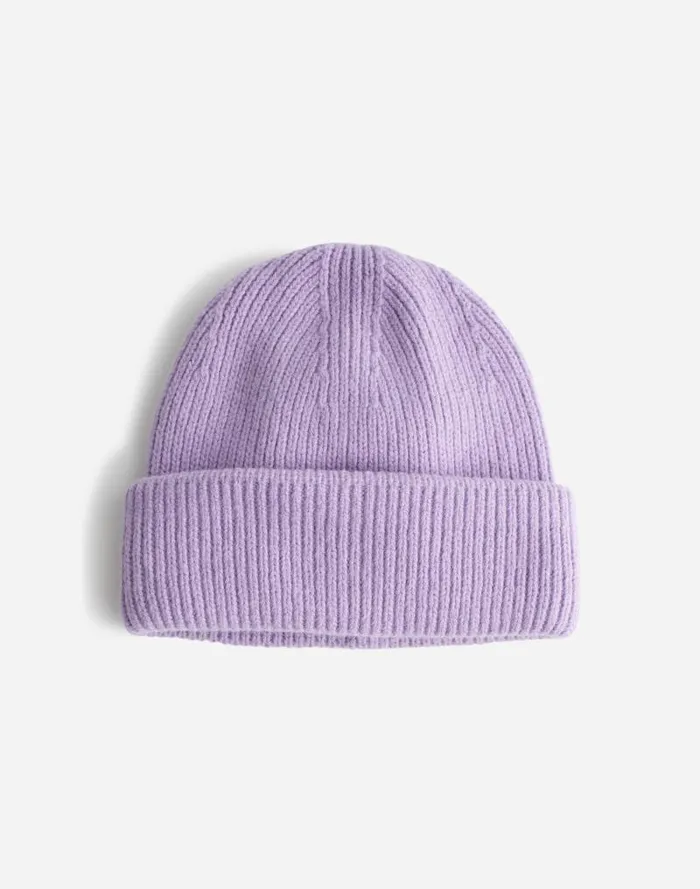 Women WoolBlend Knit Beanie Lilac Bouquet Madewell Hats