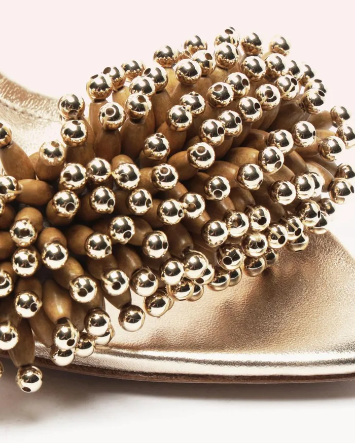 Zaya 100 Metallic Gold Women Alexandre Birman Sandals