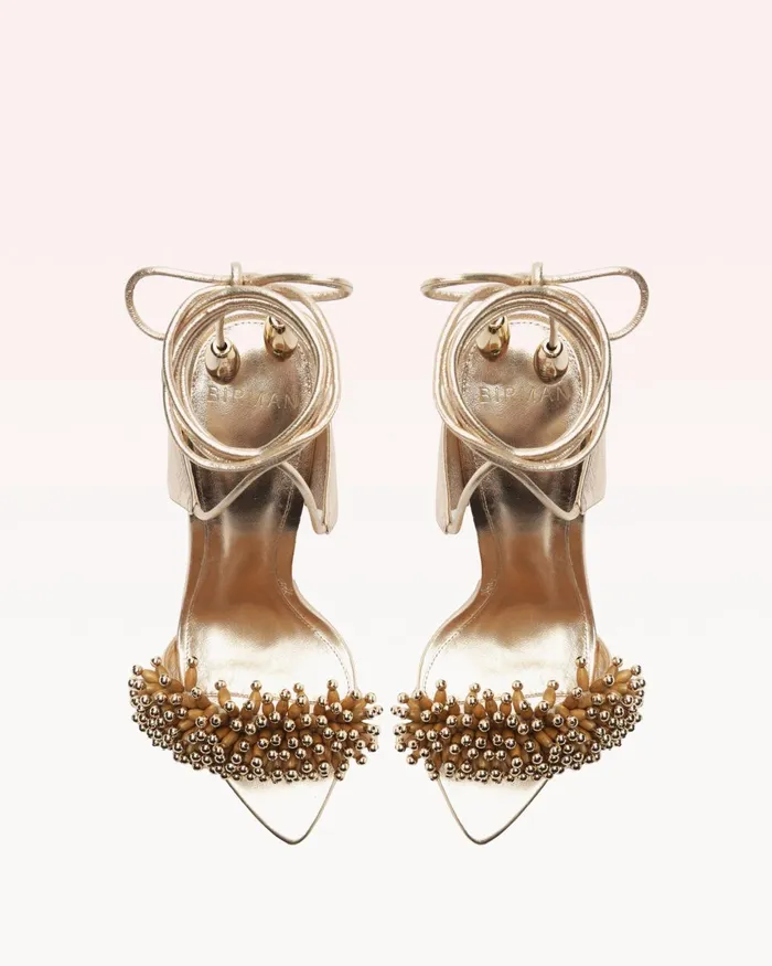 Zaya 100 Metallic Gold Women Alexandre Birman Sandals