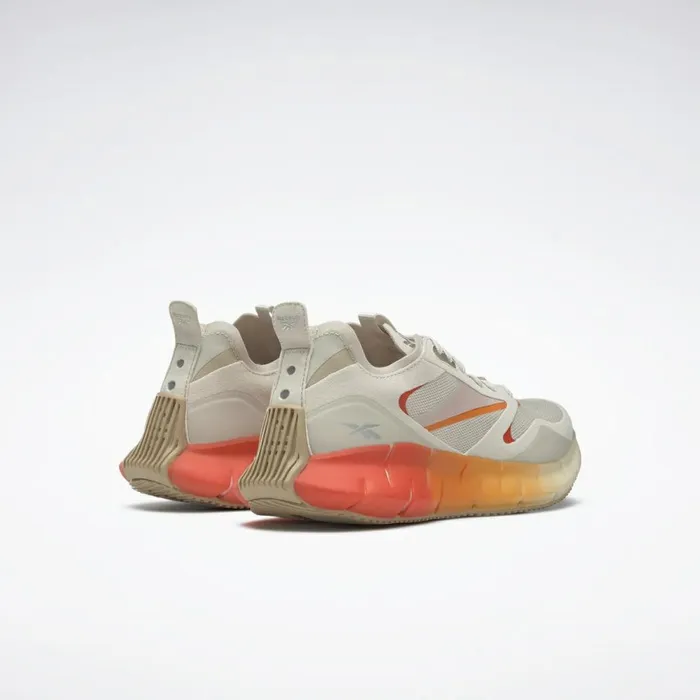 Zig Womens Reebok Zig Kinetica Horizon Shoes Alabaster Utility Beige Carotene