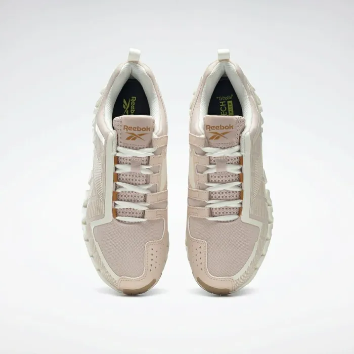 Zig Womens Reebok ZigWild Trail 6 Shoes Soft Ecru Chalk Radiant Ochre
